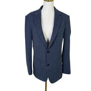 Artefact Heather Blue Knit 2 Button Blazer US Men's M